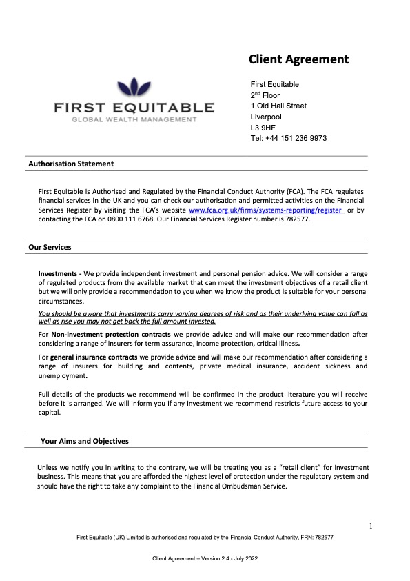First-Equitable-Client-Agreement-Service-Proposition-Engagement-dragged